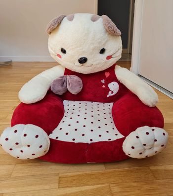 Pouf pelluche chat