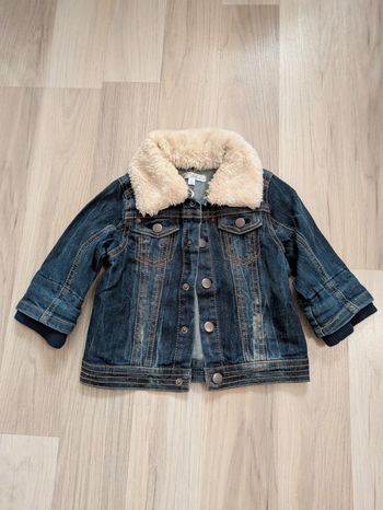 Veste en jean garçon 9 mois col amovible