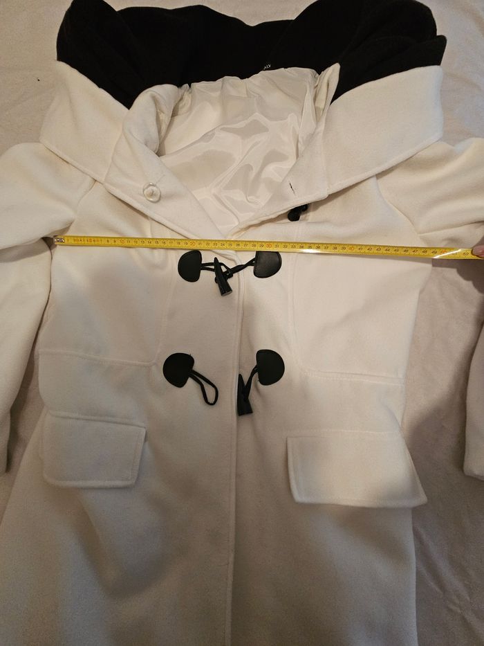 Manteau blanc & noir à capuche taille XL - photo numéro 7