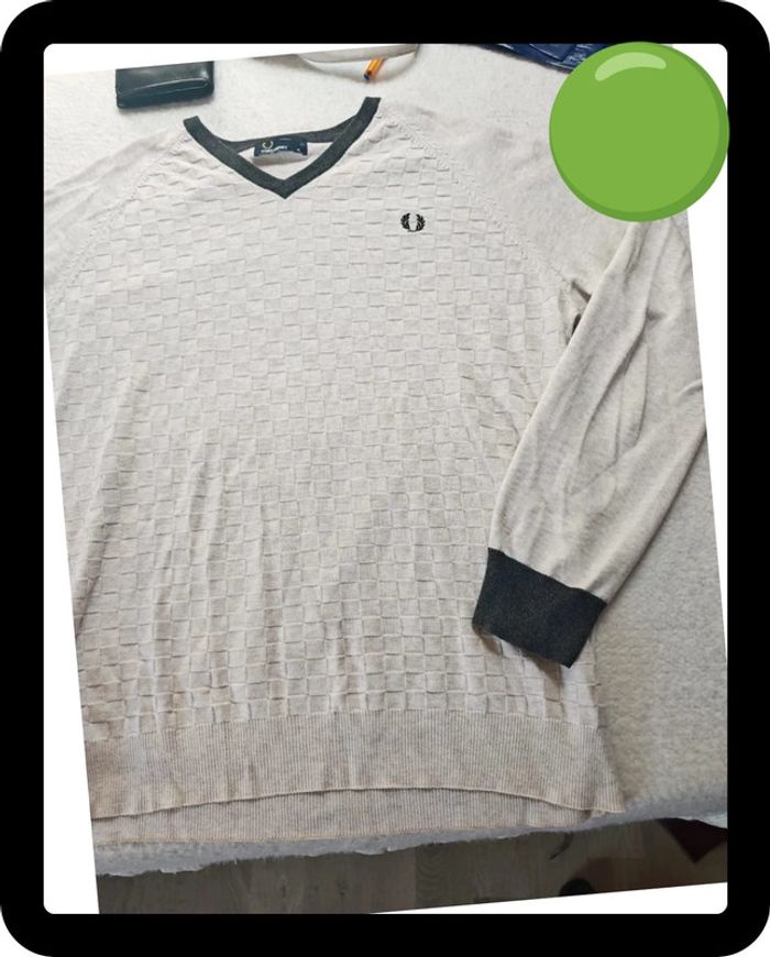 Pull fin décontracté Fred Perry taille M - photo numéro 4