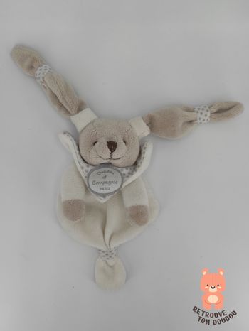 Mini doudou lapin Céleste DC2403 Doudou et Compagnie