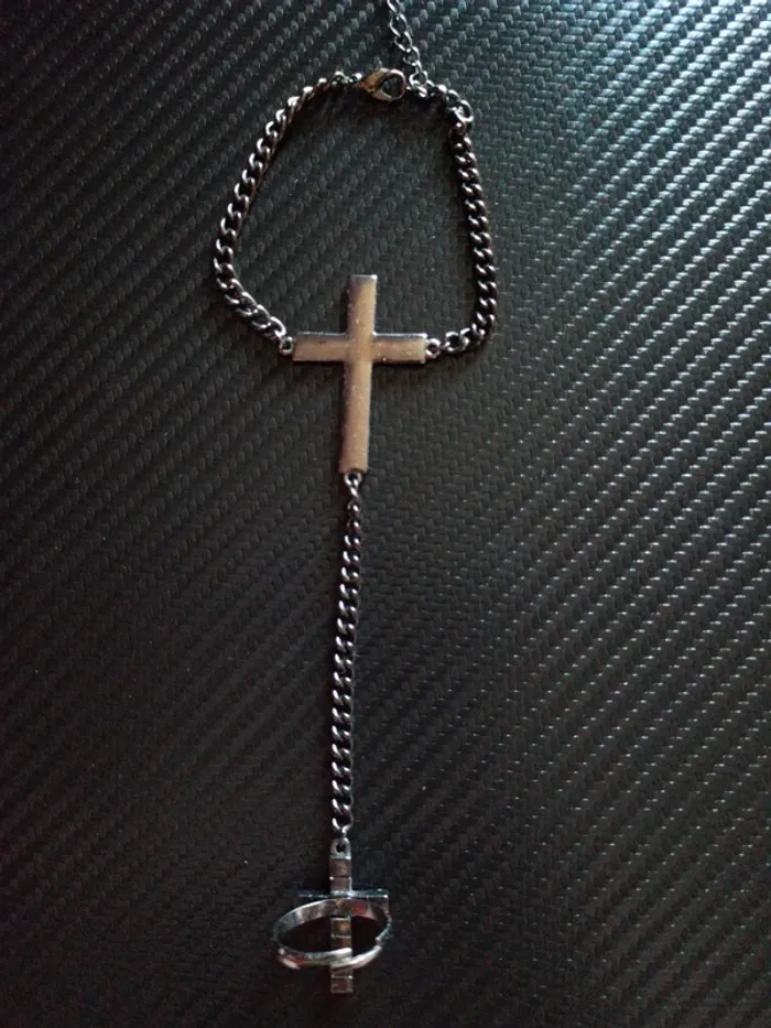 Bracelet / bague croix - photo numéro 4
