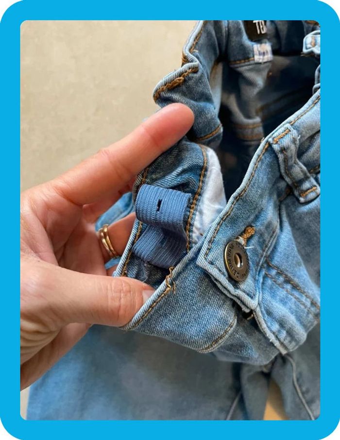 Beau jean taille ajustable garçon 11/12 ans tex - photo numéro 4