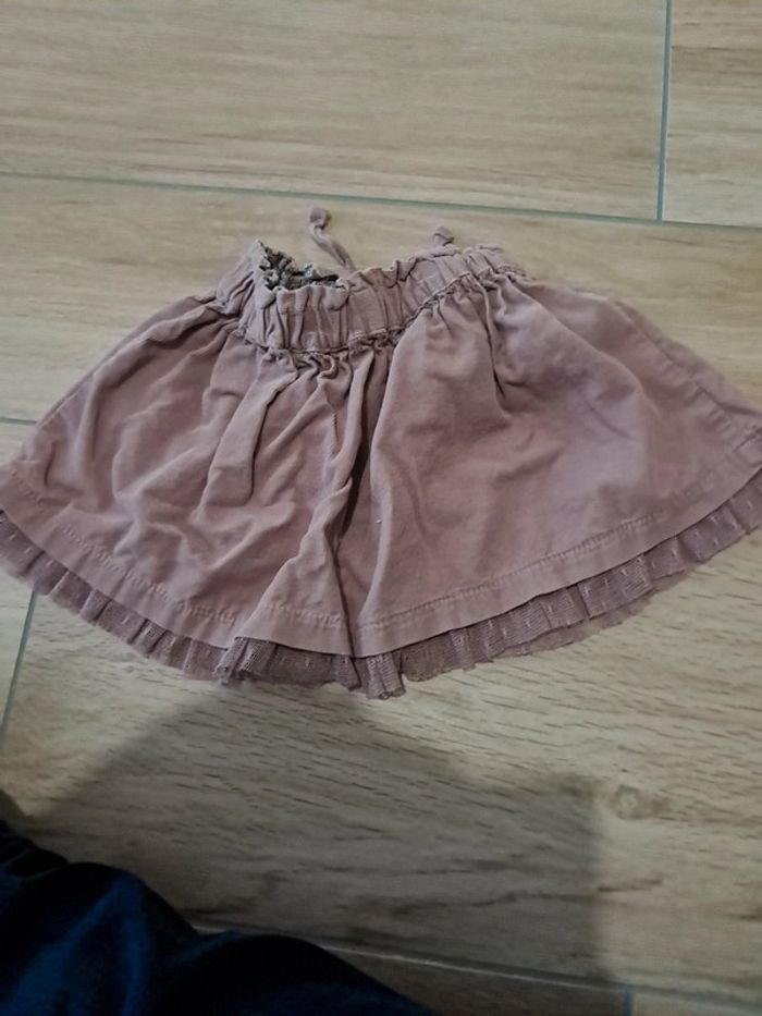 Jupe zara 9/12 mois vieux rose - photo numéro 4
