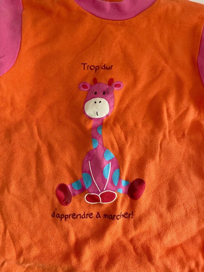 Pyjama bébé orange - photo numéro 4