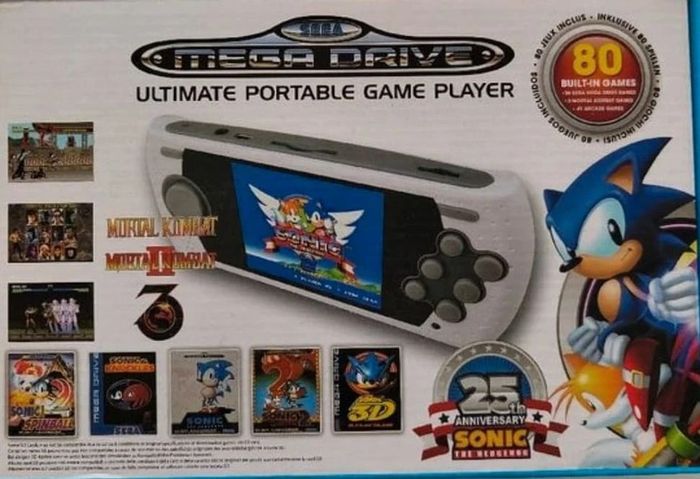 Console Sega Mega drive portable 25ème anniversaire sonic - photo numéro 2