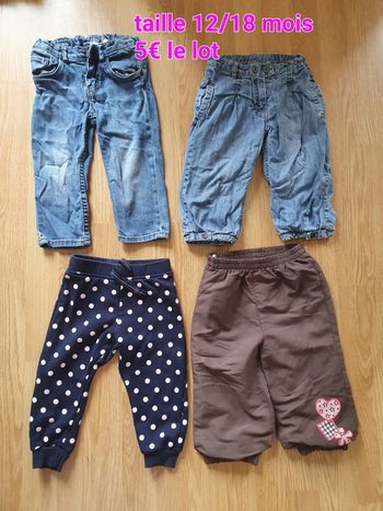 Lot pantalons