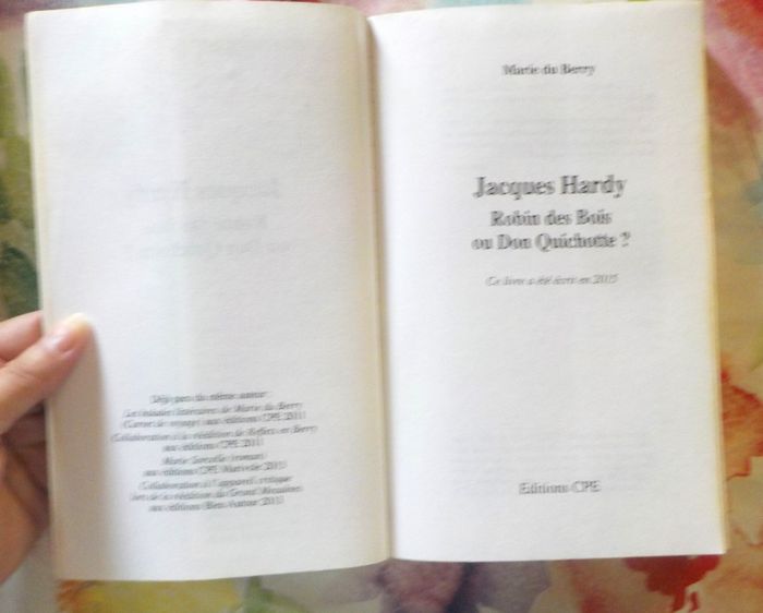 JACQUES HARDY, ROBIN DES BOIS OU DON QUICHOTTE ? par Marie du BERRY - photo numéro 7