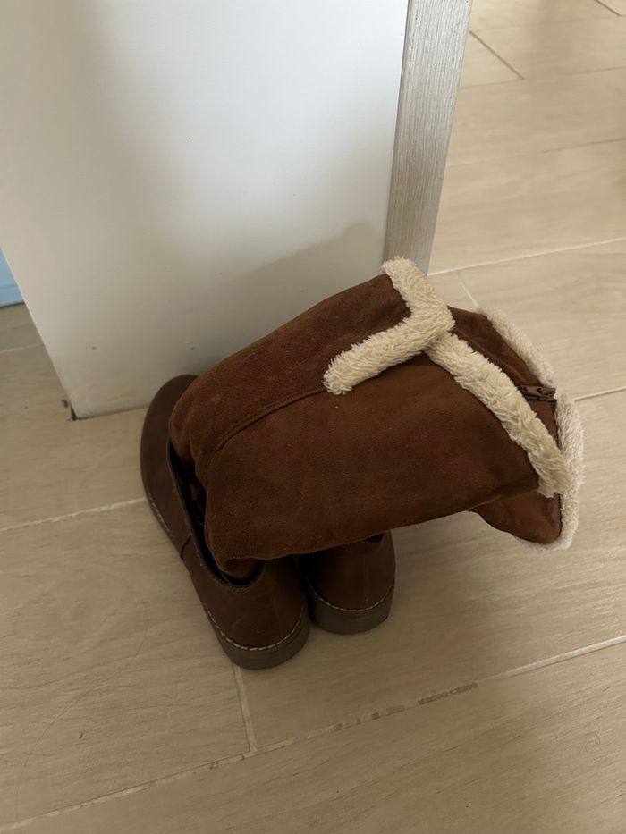 Bottes marron fourrées gemo taille 37 - photo numéro 4