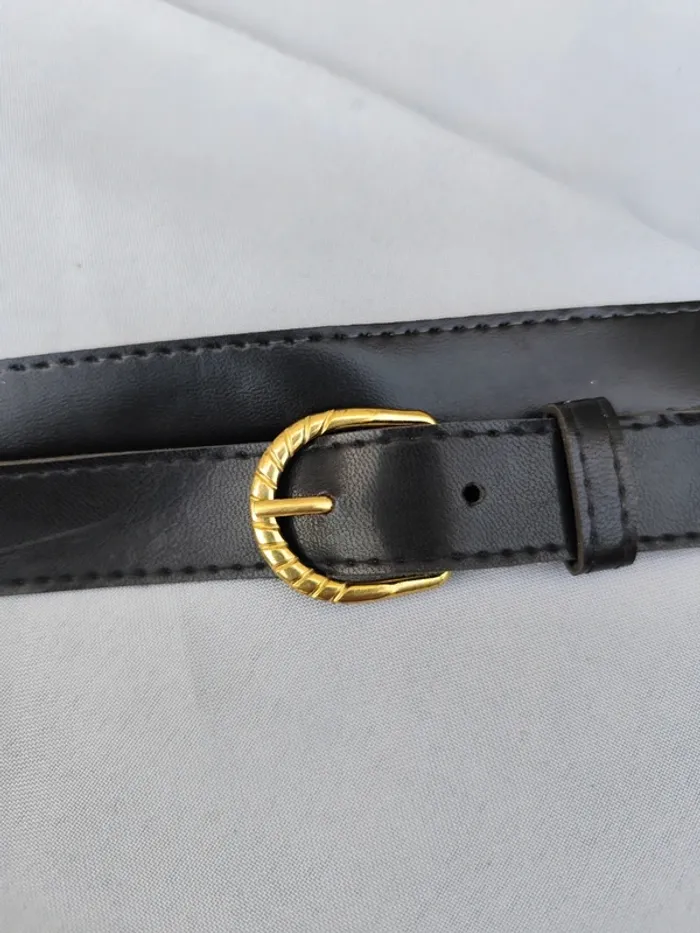 Ceinture femme noire taille 102 cm - photo numéro 2