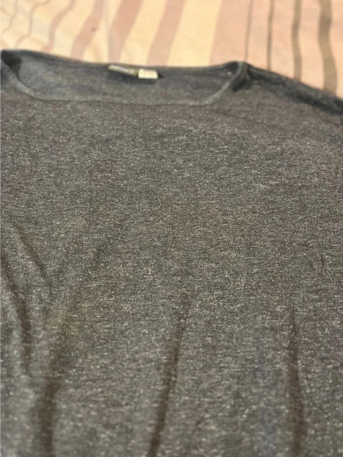 Pull gris pailleté - photo numéro 2