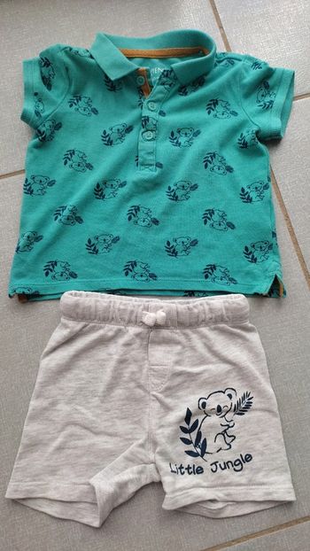 Ensemble polo MC / short In extenso T.80 cm