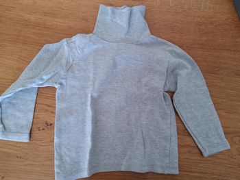 Maillot gris col roulé