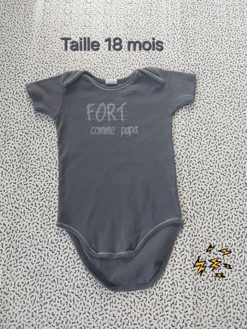 Body bébé 18 mois – Mots d’enfants