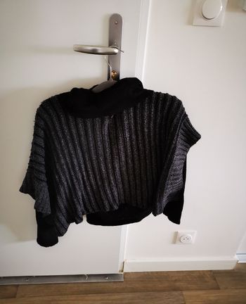 Pull rayé gris/noir