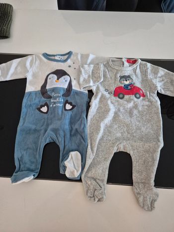 Lot de 2 pyjamas 3 mois