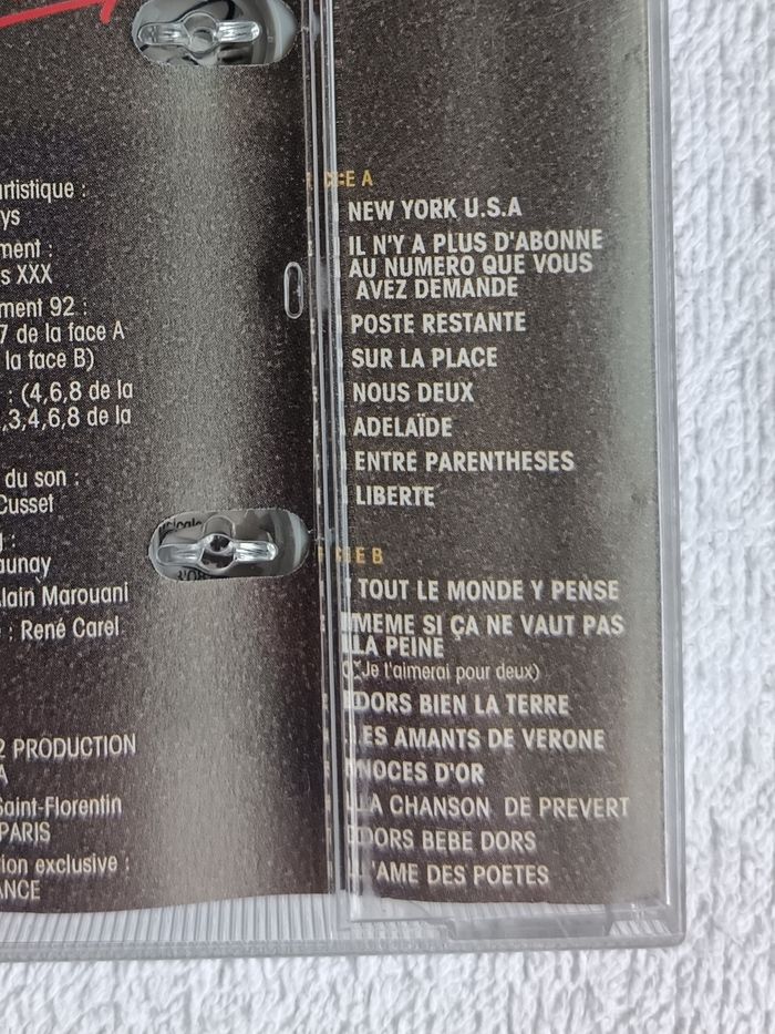 cassette Coups de coeur 16 grandes chansons Isabelle Aubret - photo numéro 4