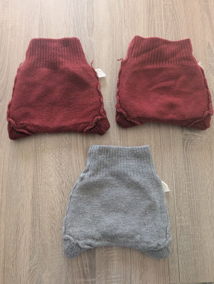 Lot de 3 surcouches en laine disana taille M - photo numéro 4