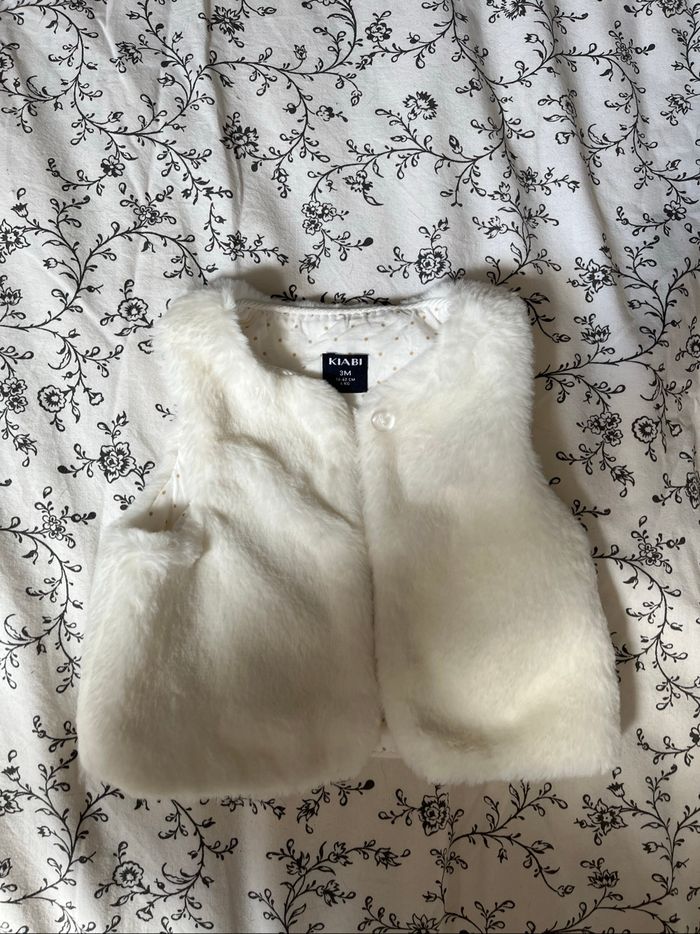 Gilet sans manche blanc - photo numéro 2