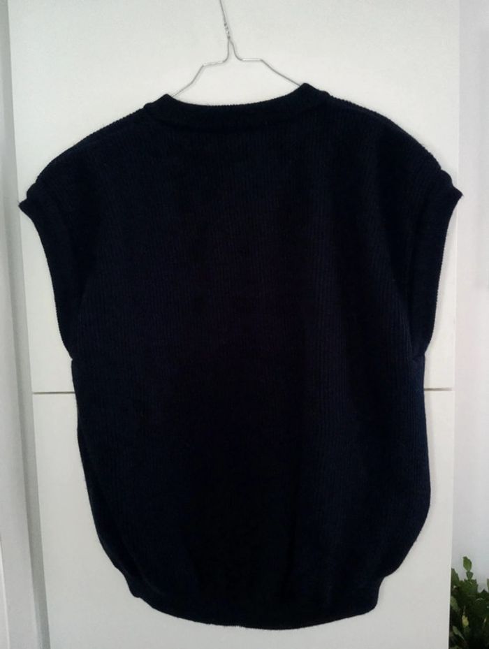 Gilet sans manches fourré marine taille 42 - photo numéro 10