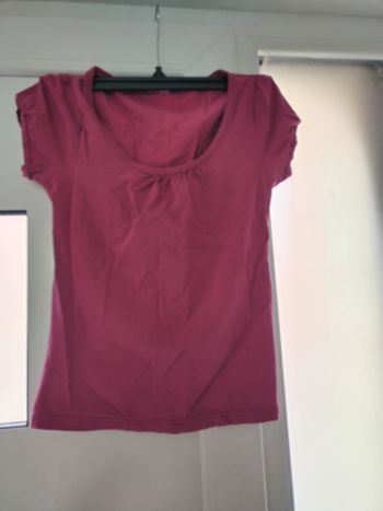 T-shirt rose In extenso taille 34/38