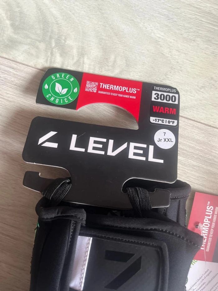 Moufle de ski level gloves neuf taille 7 jr xxl prix boutique 49,95€ - photo numéro 3