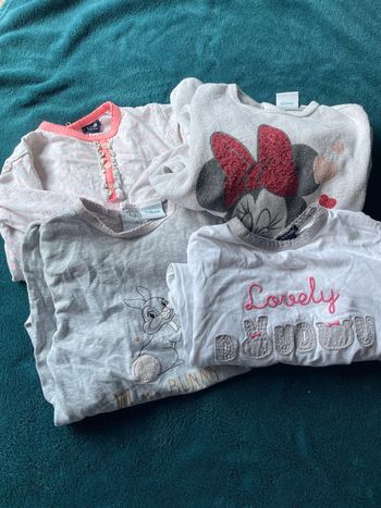 4 pyjama 1 pièce bébé fille 24 mois