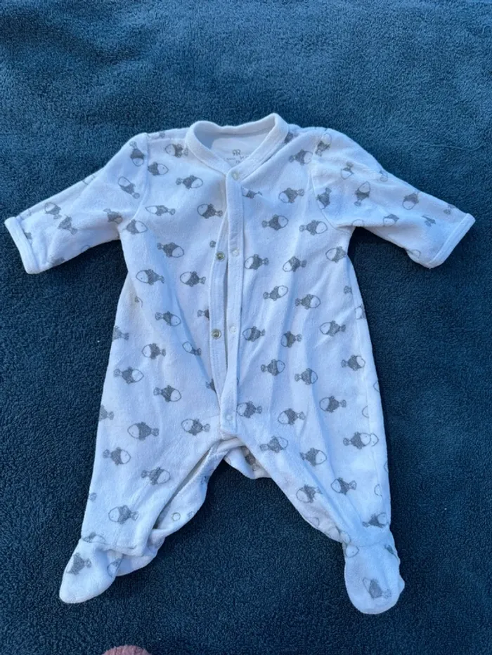 Pyjama velours 1 mois