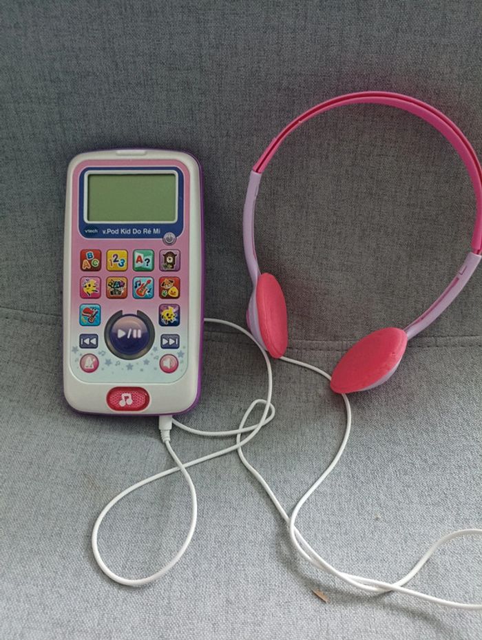 Jouet musical v pod kid do ré mi rose de vtech