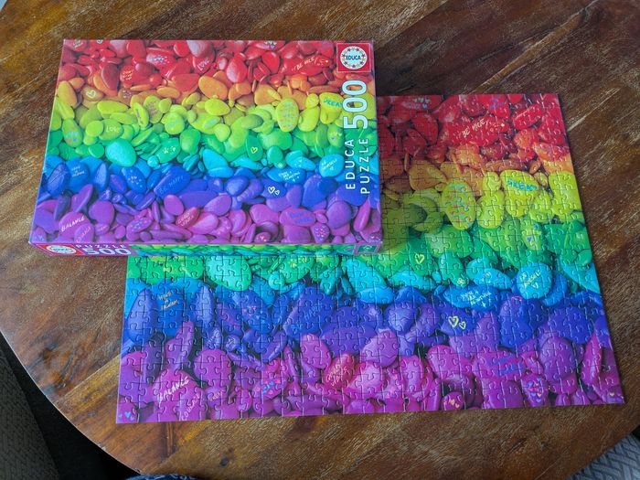 Magnifique puzzle Pierres multicolores Educa 500 pièces