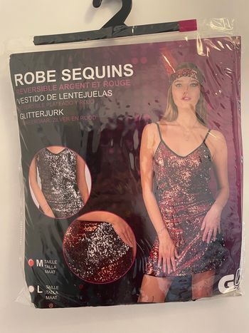 Deguisement Robe a sequins charleston 