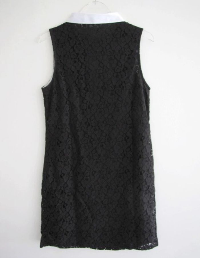 Robe chemisier dentelle noire ETAM Taille 38 doublée Tunique NEUVE avec étiquette - photo numéro 5