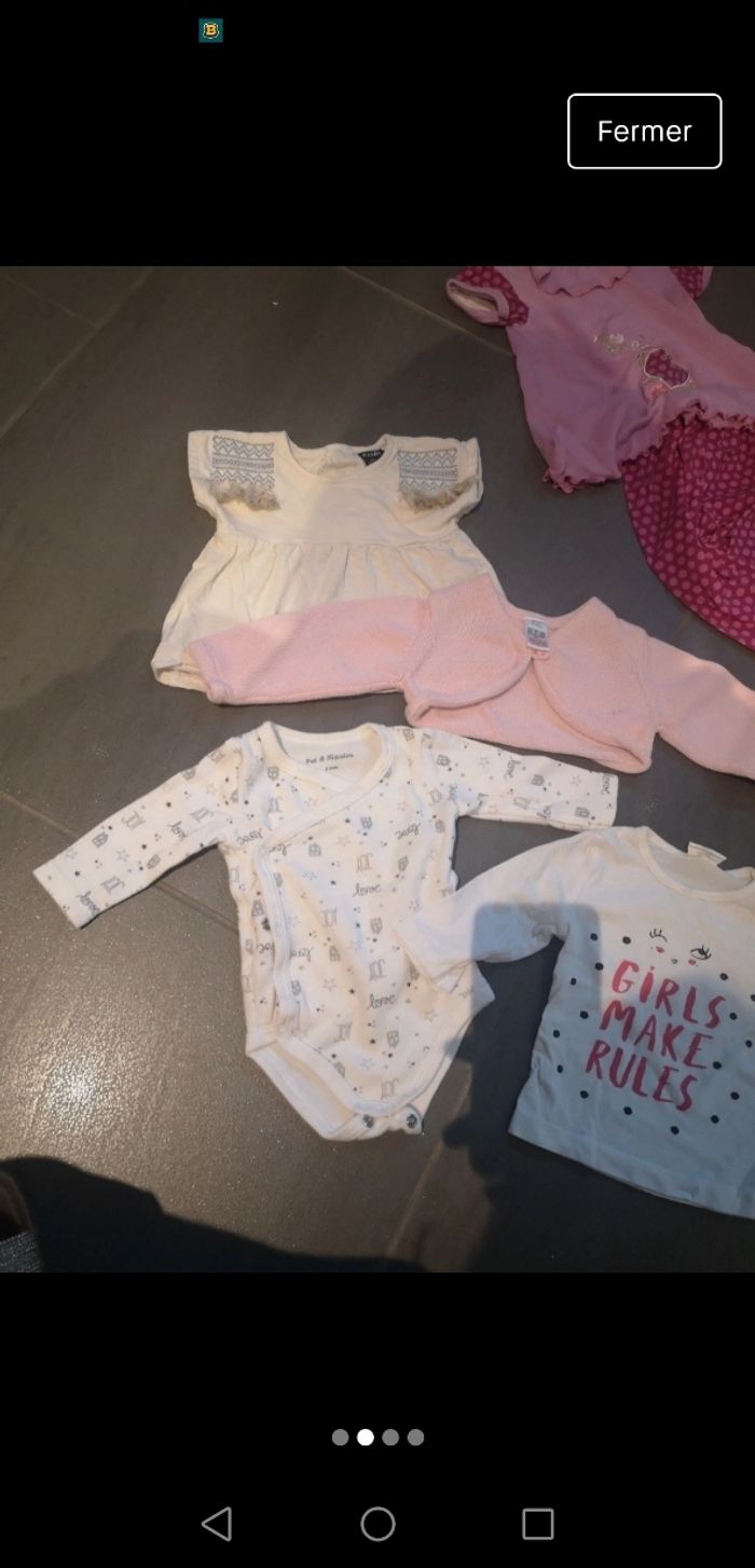 Lot 6 vêtements bébé fille taille 3 mois - photo numéro 2