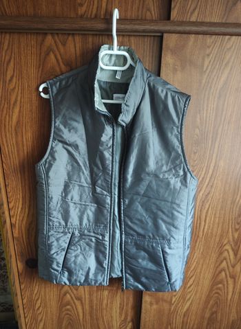 Veste sans manche marron/gris taille 40 