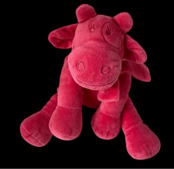 ❤️B5079 Doudou Peluche Vache Lola Rose Fushia Noukies Noukie's