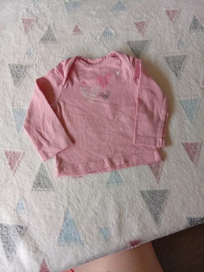 T-shirt rose coeur