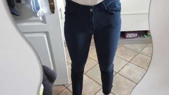 Jean bleu marine femme