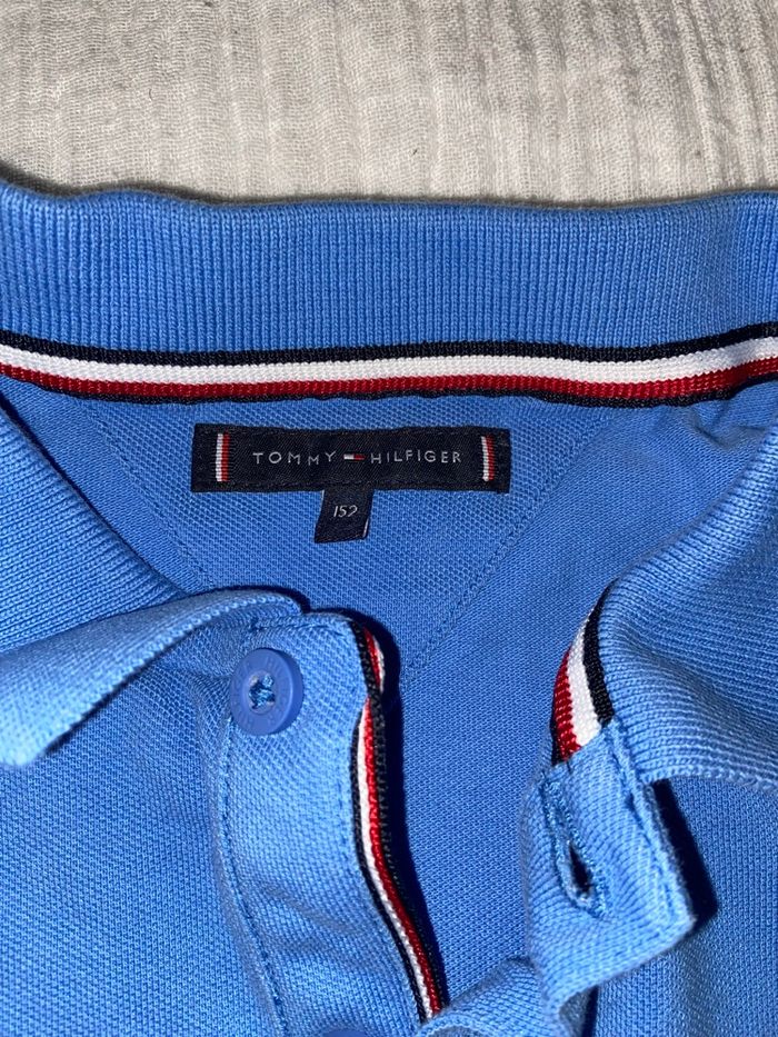 Polo bleu tommy hilfiger 12 ans - photo numéro 3