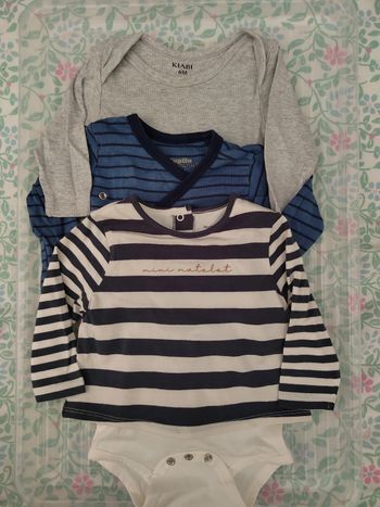 Lot de 3 bodies manches longues 