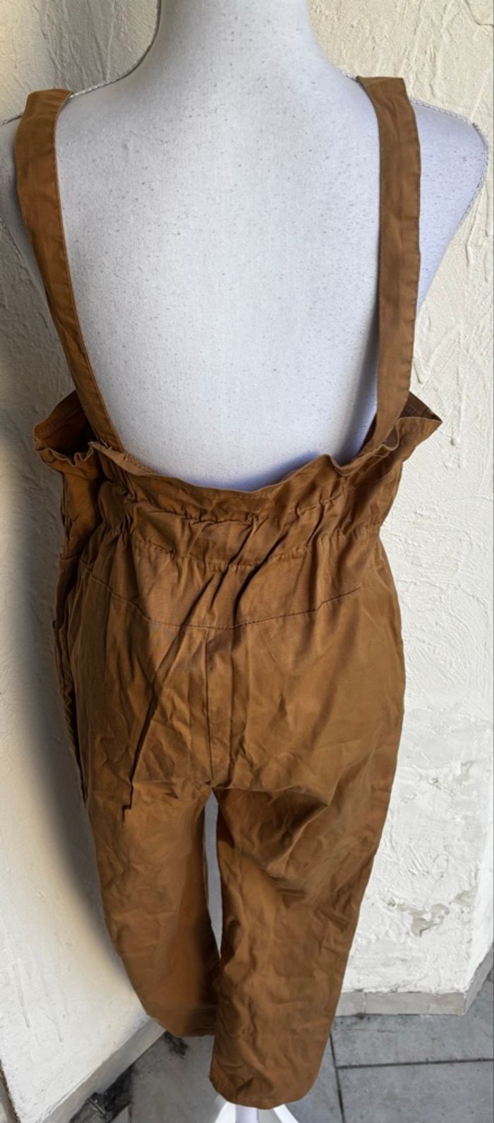 Salopette pantalon camel - photo numéro 2