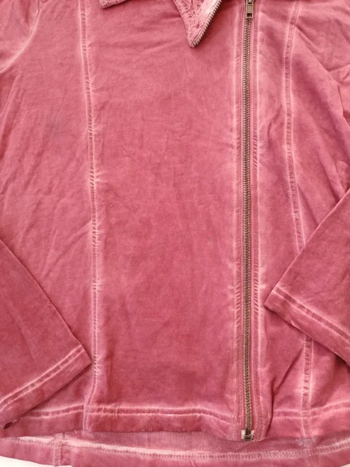 Veste légère effet perfecto mais matière gilet Gina Benotti taille 40. - photo numéro 4
