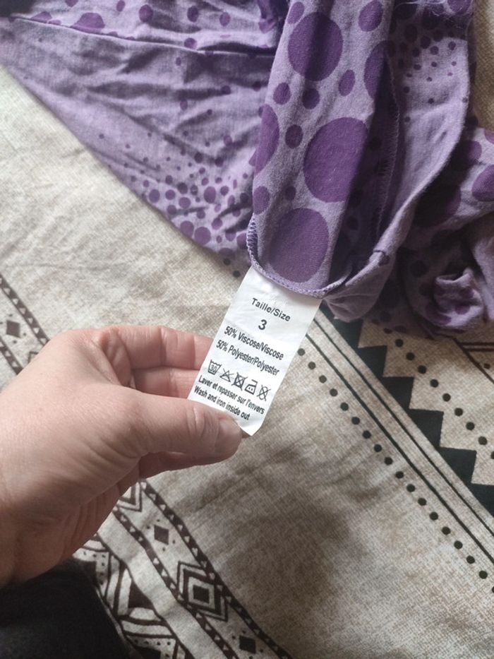 T shirt violet - photo numéro 4