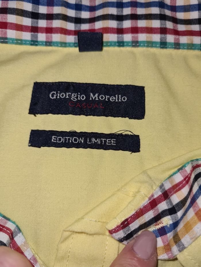 Chemise jaune pâle courte manche 45-46 xxl - photo numéro 3