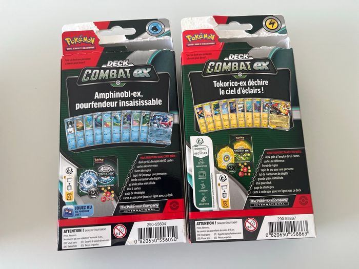 Deck Combat Ex Pokémon Lot de 2 Amphinobi Ex Tokorico Ex Asmofee - photo numéro 3