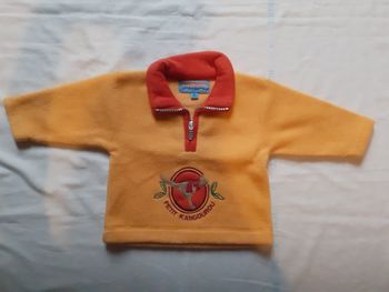 Sweet polaire orange col  orange foncé