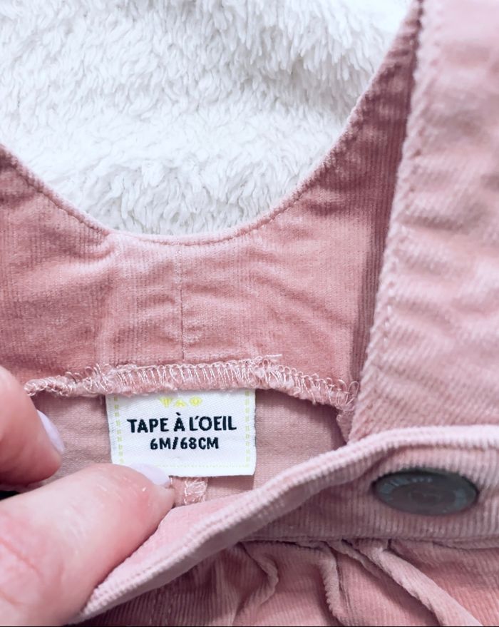 robe salopette « tape à l’œil » taille 6 mois - photo numéro 2
