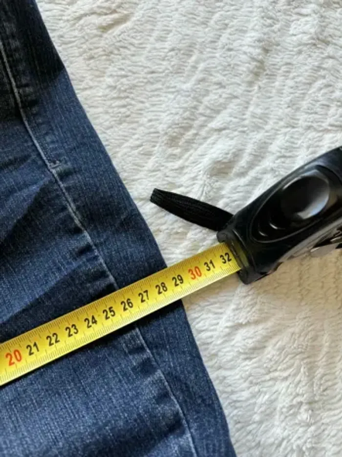 Jean Levi’s 505 Straight femme – taille 42/44 XL/2XL bleu foncé mi taille Modèle US rare - photo numéro 18