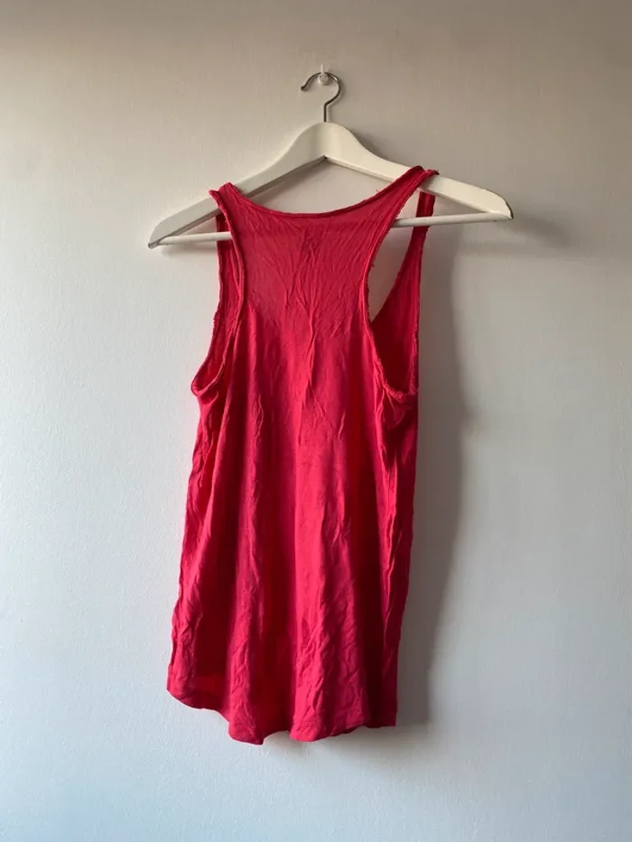 Débardeur rouge « No » Undiz taille S - photo numéro 4