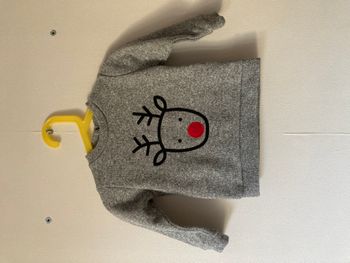 pull en maille brodé renne taille 18 mois