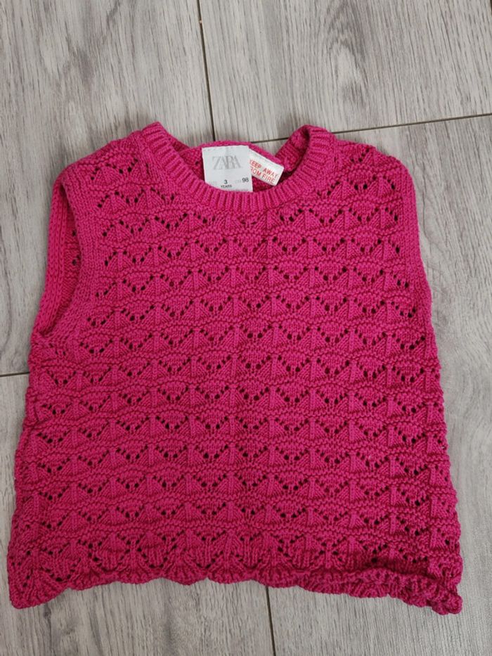 Débardeur maille zara 3 ans